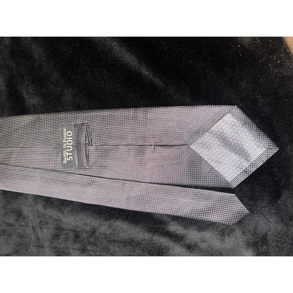 Daniel De Fassion Studio Men's Tie - Classic Textured Gray